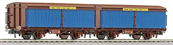 Set of 2 metal transport cars<br /><a href='images/pictures/Roco/66054.jpg' target='_blank'>Full size image</a>
